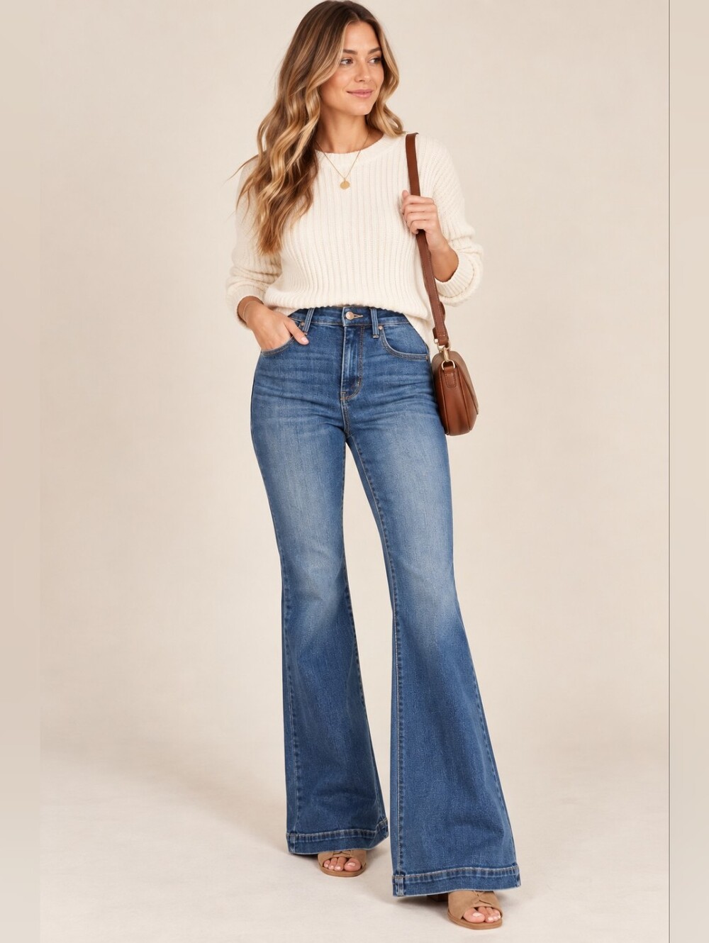 Judy Blue Women's Flare Jeans Classic Trouser Stretch Preppy Collegiate 5/27 NEW